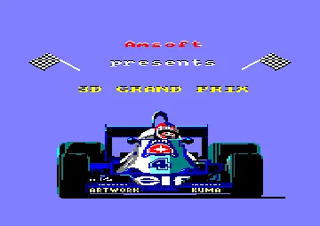 3D Grand Prix (UK) (1985) screen shot title